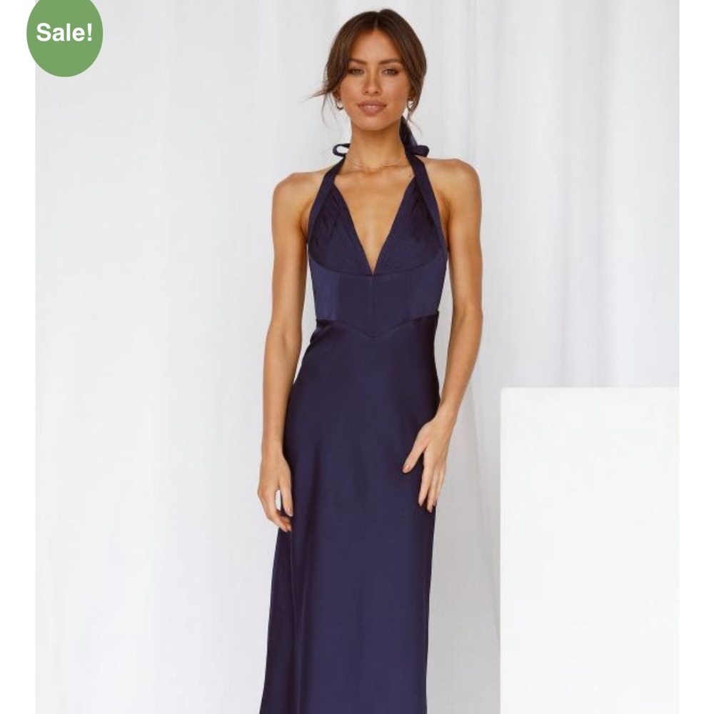 Hello Molly - maxi navy dress. Size 2, worn once